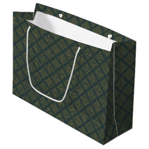 Grand Sac Cadeau Motif de noeud celtique élégant