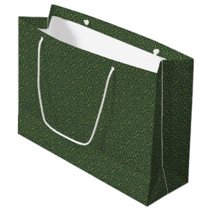 Grand Sac Cadeau Motif de noeud celtique tissé