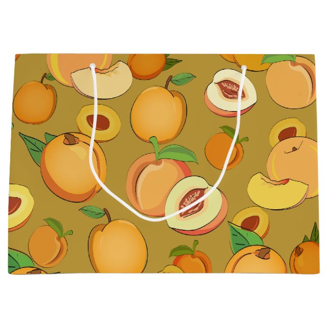 Grand Sac Cadeau Motif de pêche 2 (Devant)