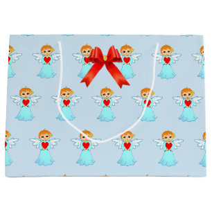 Grand Sac Cadeau Motif de petit ange mignon
