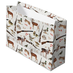 Grand Sac Cadeau Motif de plein air pour la chasse