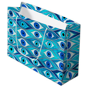 Grand Sac Cadeau Motif de protection des yeux mal