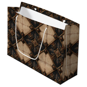Grand Sac Cadeau Motif de sculpture sur bois gothique (4)