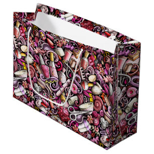 Grand Sac Cadeau Motif de studio de clou