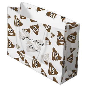 Grand Sac Cadeau Motif Emoji Cou Cou