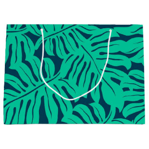 Grand Sac Cadeau motif feuille