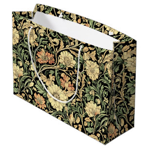 Grand Sac Cadeau motif floral de style victorien