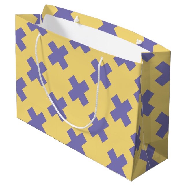 Grand Sac Cadeau Motif géométrique 18 (Dos Angle)