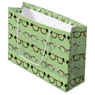 Grand Sac Cadeau Motif mignon de lunettes de Scottie