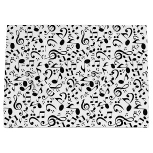 Grand Sac Cadeau Motif musical