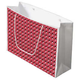 Grand Sac Cadeau Motif Red Pinkish