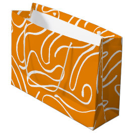 Grand Sac Cadeau Motif Vibes Abstrait