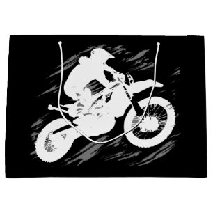Grand Sac Cadeau Motocross Sport Concurrentiel Motorcycle Course