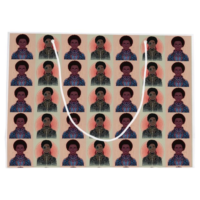 Grand Sac Cadeau MutedColor Afrofuturist Kings (Dos)
