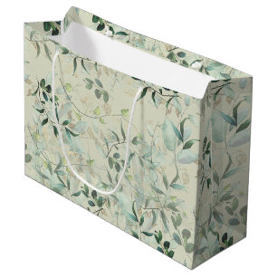 Grand Sac Cadeau Mystique feutrée Pale Celadon