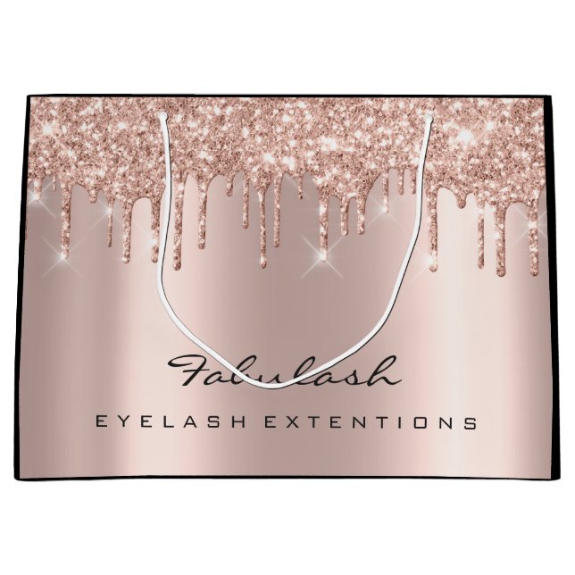 Grand Sac Cadeau Nails Lashes Sparkly Drips Maquillage Beauté Brida (Devant)