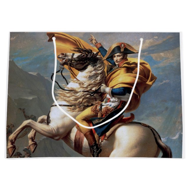 Grand Sac Cadeau Napoléon Traversant les Alpes, Jacques-Louis David (Devant)