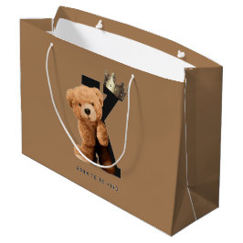 Grand Sac Cadeau Né pour être roi !