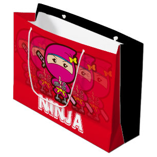 Grand Sac Cadeau Ninja Fille Noël