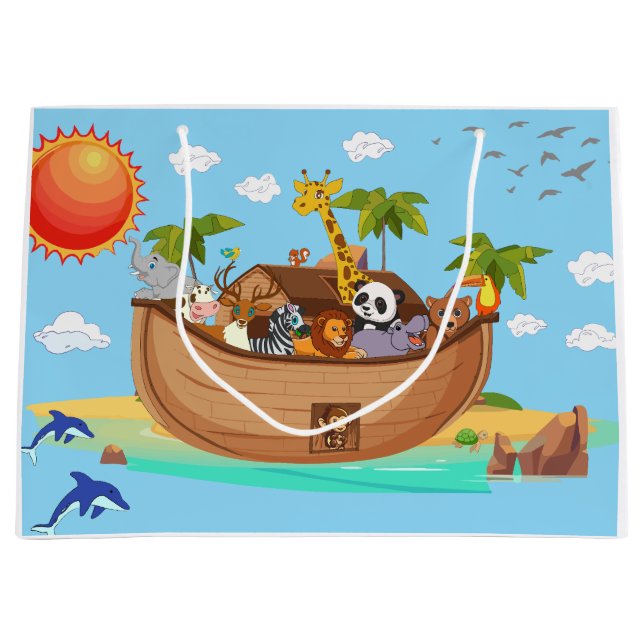 Grand Sac Cadeau Noah's Ark (Devant)