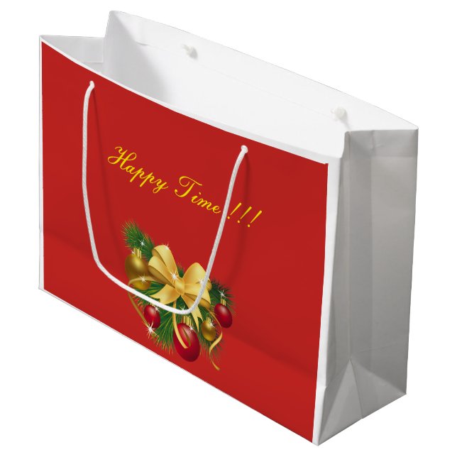 Grand Sac Cadeau Noël (Devant Angle)
