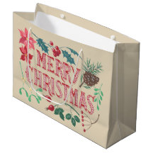 Noël botanique traditionnel (beige)