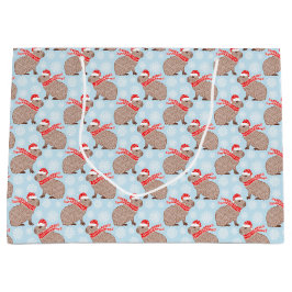 Grand Sac Cadeau Noël Capybara Funny Amoureux des animaux festifs
