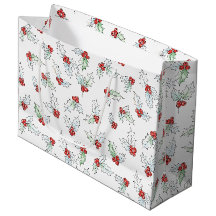 Noël feuilles de houx aquarelle et baies rouges