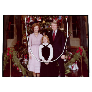 Grand Sac Cadeau Noël Président James Jimmy Carter Maison Blanche