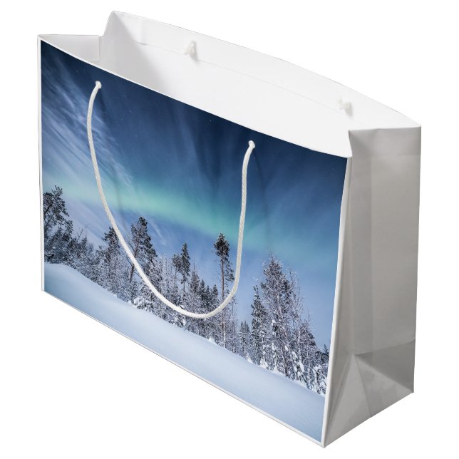 Grand Sac Cadeau Northern Lights North Norvège (Dos Angle)