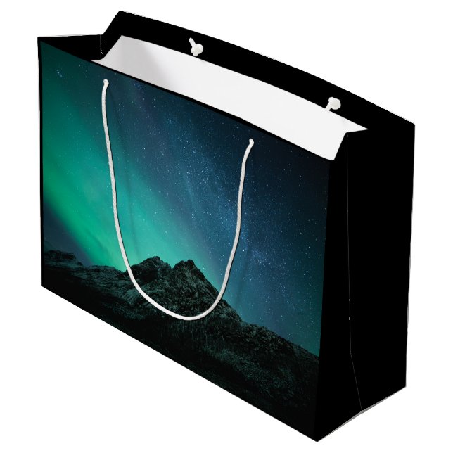 Grand Sac Cadeau Northern Lights Norvège (Dos Angle)