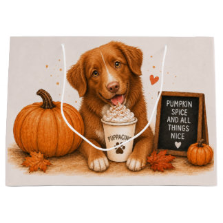 Grand Sac Cadeau Nova Scotia Retriever Pumpkin Spice