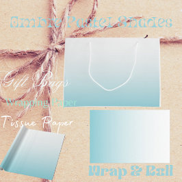 Grand Sac Cadeau Nuances pastel ombrées