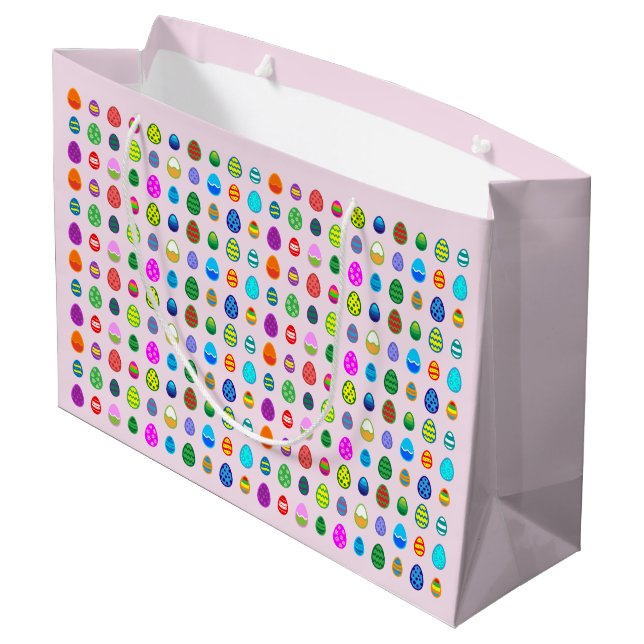 Grand Sac Cadeau Oeufs de Pâques (Dos Angle)
