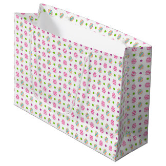 GRAND SAC CADEAU OEUFS DE PÂQUES DE COULEUR BRILLANTE