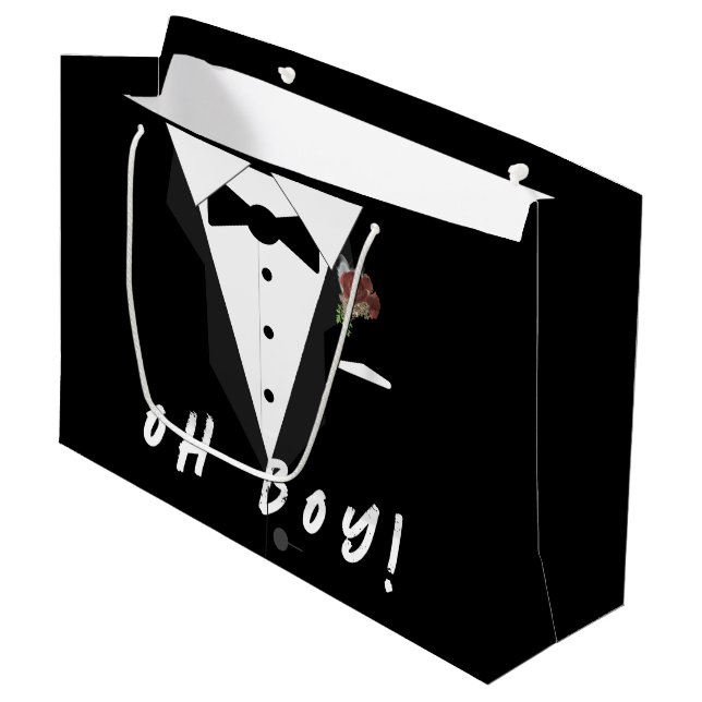 Grand Sac Cadeau Oh mon Dieu ! Smoking (Devant Angle)