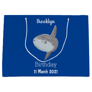 Grand Sac Cadeau Oiseau de mer mola mola mignonne caricature