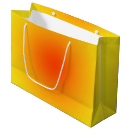 Grand Sac Cadeau Ombre jaune orange soleil dégradé