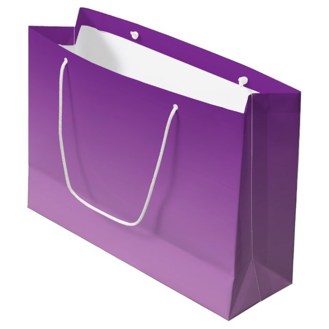 Grand Sac Cadeau Ombre pourpre (Devant Angle)