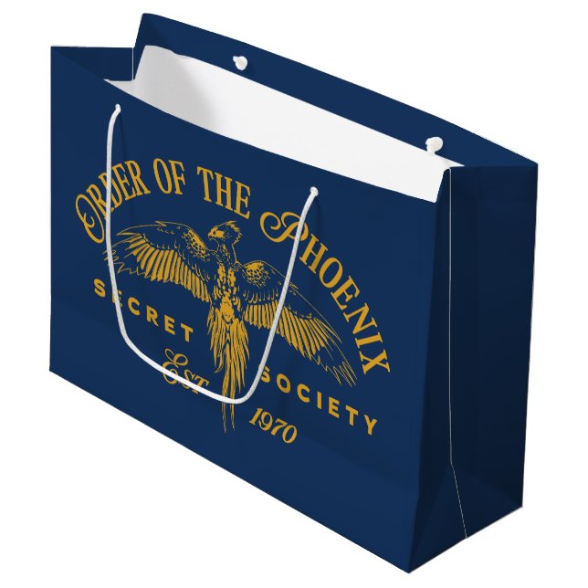Grand Sac Cadeau ORDRE DE PHOENIX Secret Society Graphic (Devant Angle)