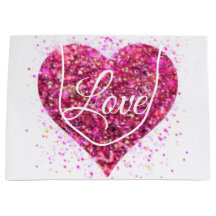 Paillettes rose mousseux, amour graffiti valentine