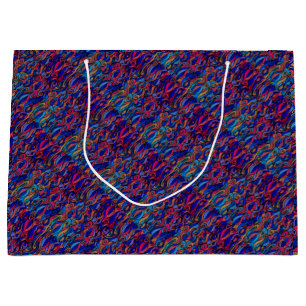 Grand Sac Cadeau Paisley haché