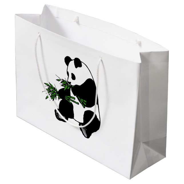 Grand Sac Cadeau Panda géant (Dos Angle)