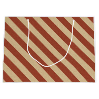 GRAND SAC CADEAU PAPIER CADO CHRISTMAS ARBRE ET RAYURES