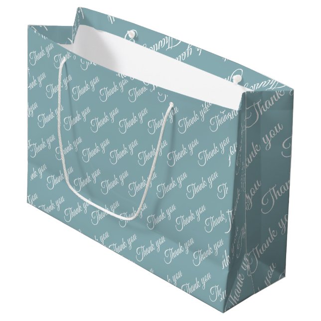 Grand Sac Cadeau Papier Merci (Devant Angle)
