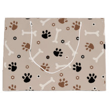 Papier motif à envelopper pour chien mignon