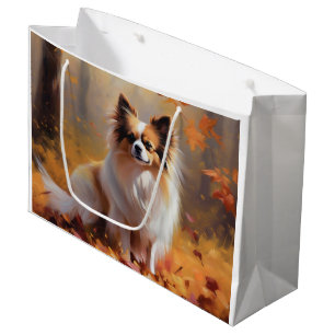Grand Sac Cadeau Papillon à l'automne Feuilles automne Inspiration