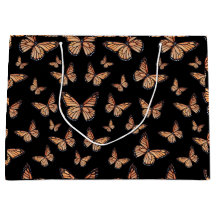Papillons Monarque sur Noir