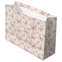 Papillons roses à la crème