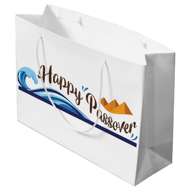 Grand Sac Cadeau Pâque Partir De La Mer (Dos Angle)